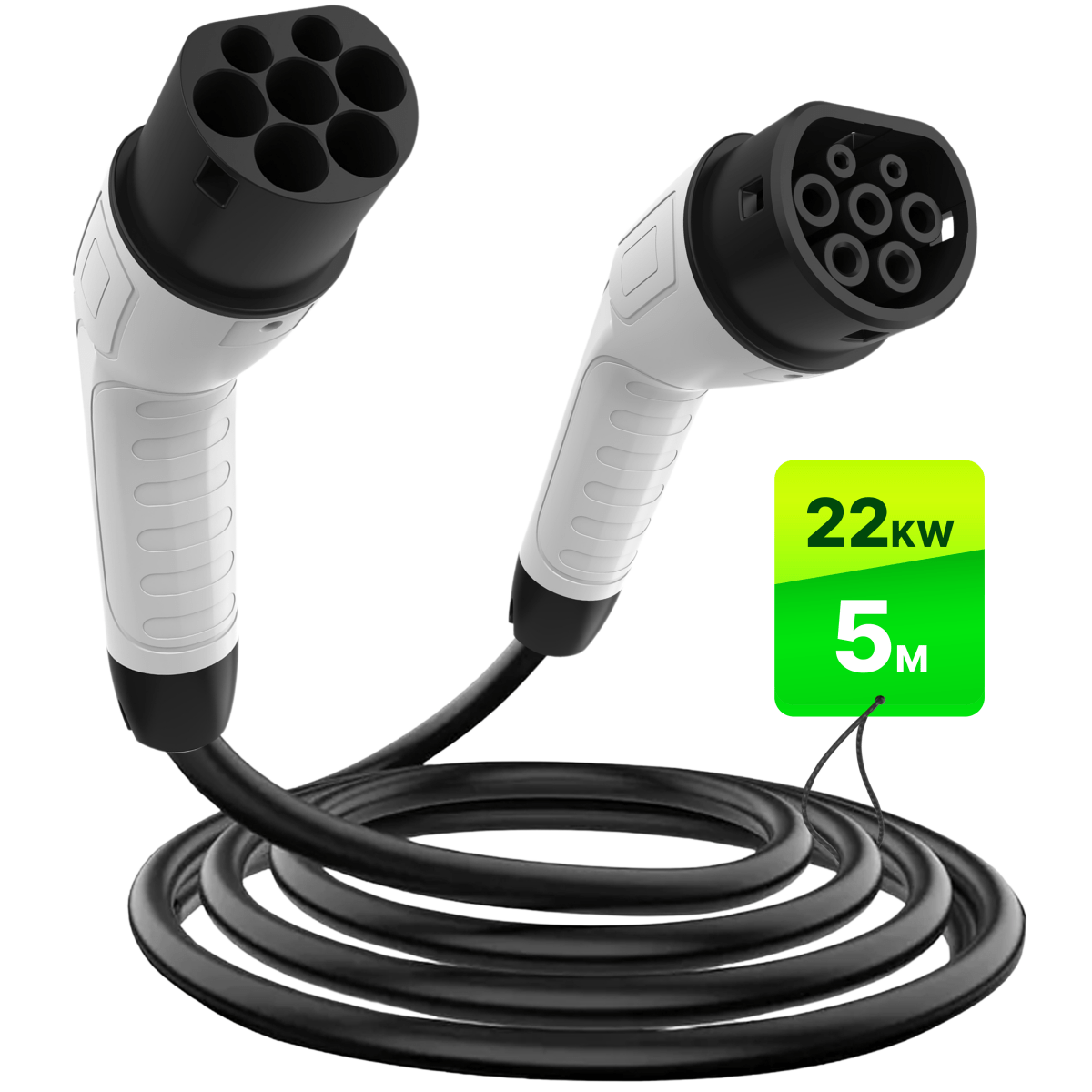 Cable De Carga Tipo 2 Para Vehículo Eléctrico Trifásico 22 kW - Electrodrive