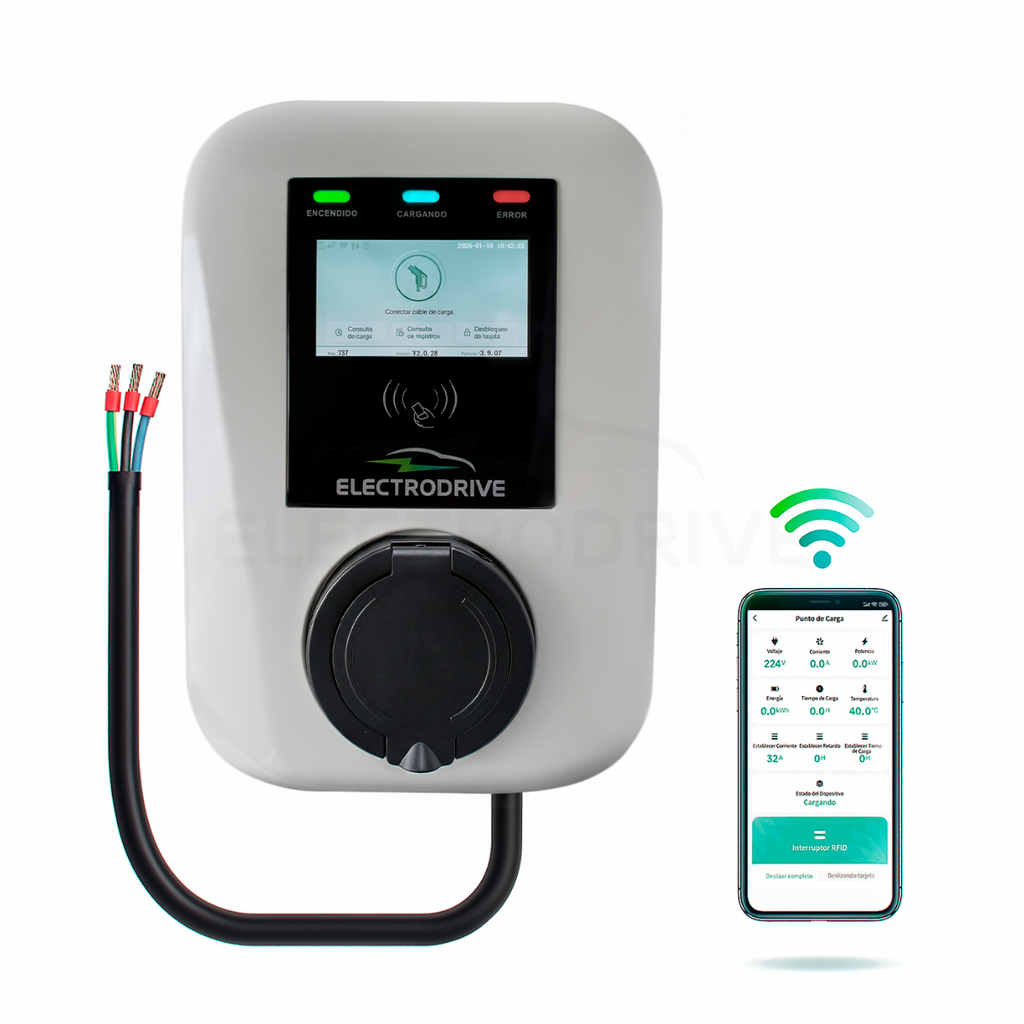 Wallbox Cargador De Auto Eléctrico Electrodrive 7.4 kw