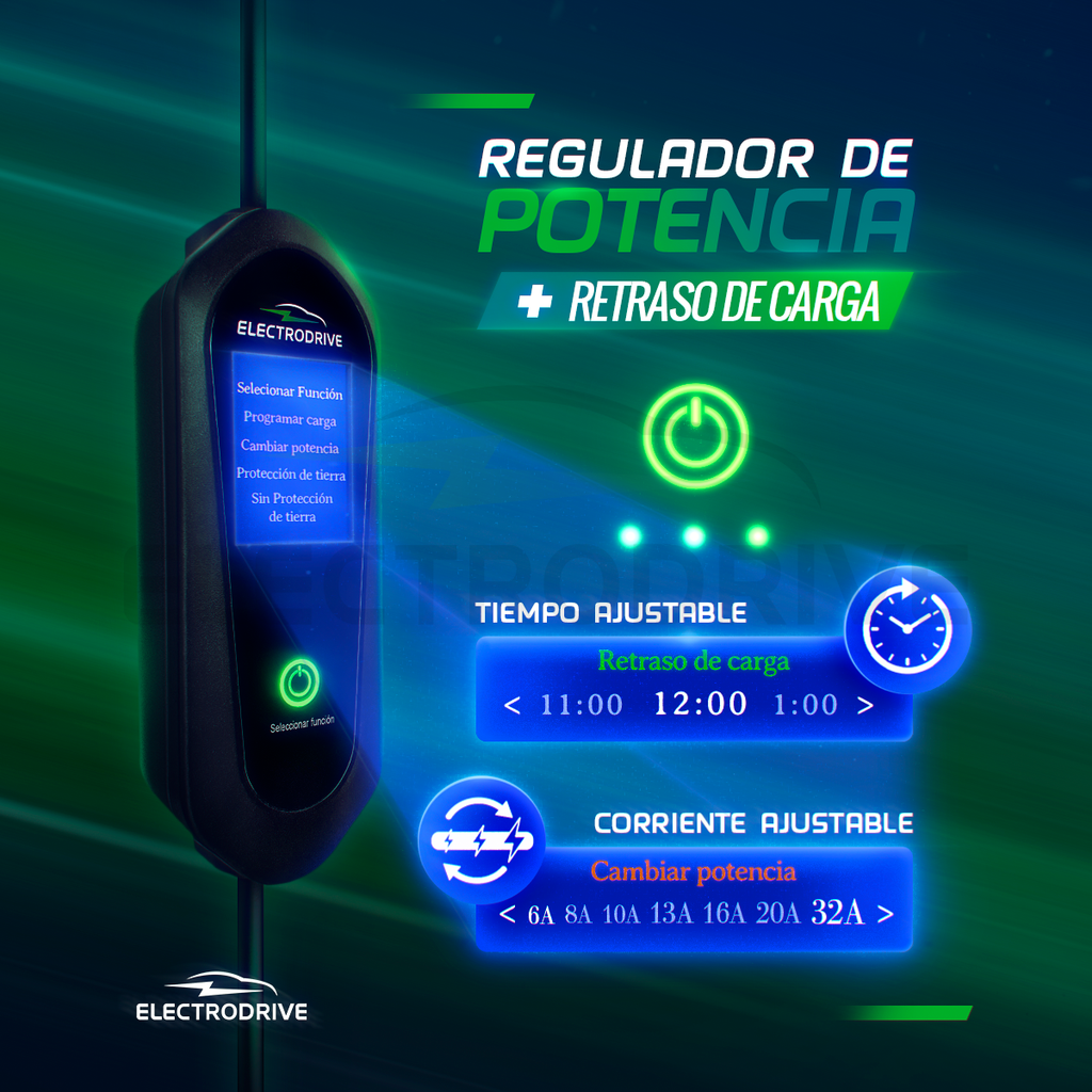Cargador Para Auto vehículo Eléctrico 7 kW Tipo 2 Wallbox