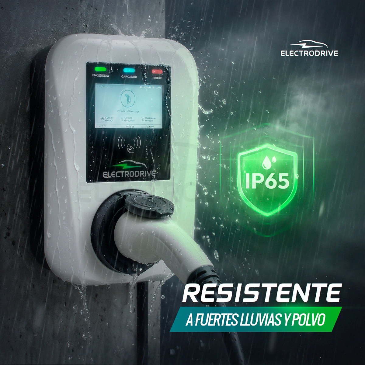 Wallbox Cargador De Auto Eléctrico Electrodrive 22 kw