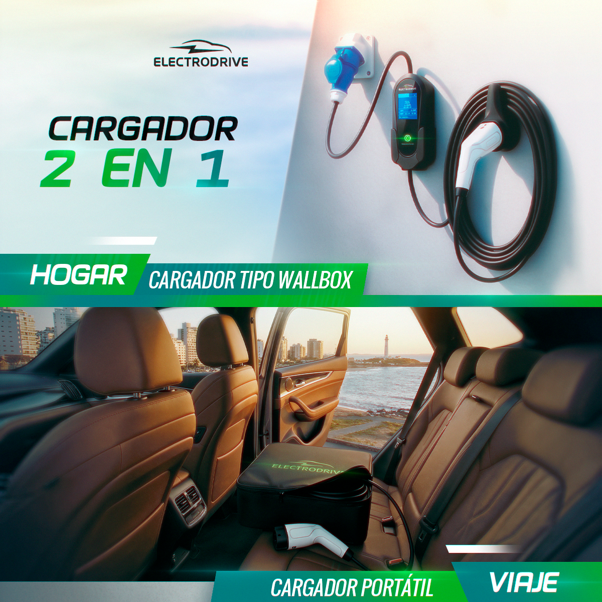 Entregas a partir del 7 de enero - Cargador Para Auto vehículos Eléctricos 7 kW Tipo 2 Wallbox
