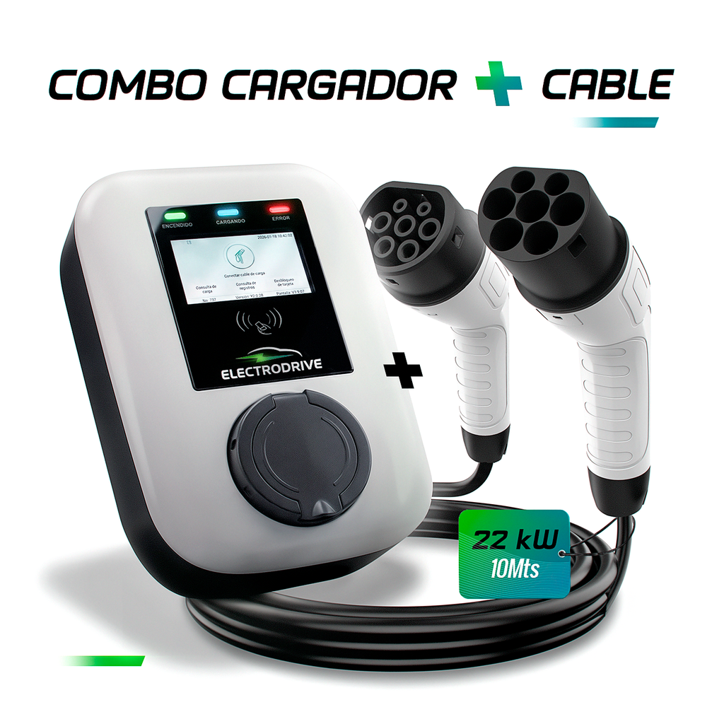 Wallbox Cargador De Auto Eléctrico Electrodrive 22 kw
