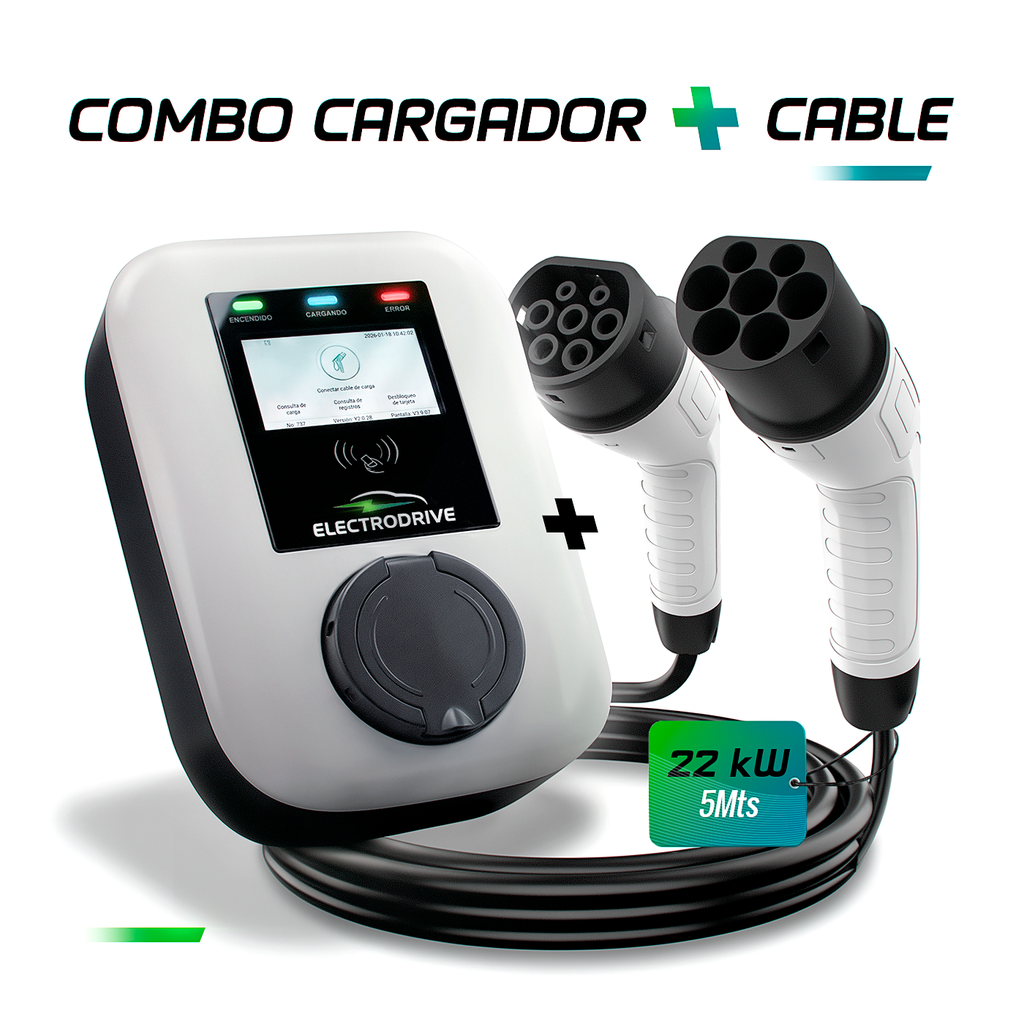 Wallbox Cargador De Auto Eléctrico Electrodrive 22 kw