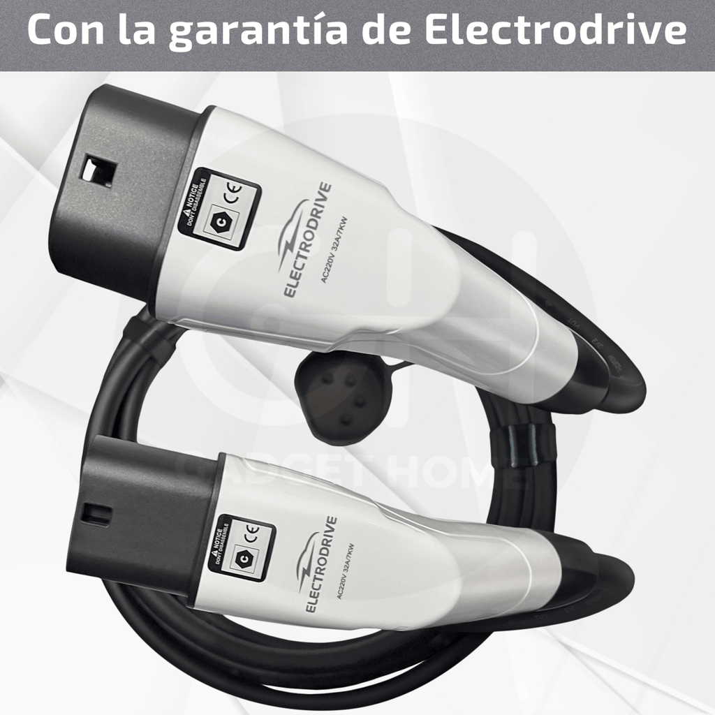 Cable De Carga Tipo 2 Para Vehículo Eléctrico Trifásico 22 kW - Electrodrive