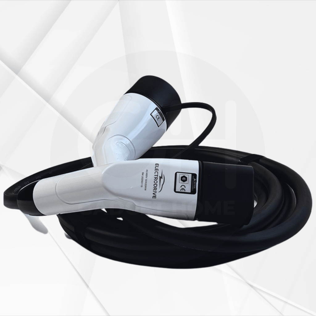 Cable De Carga Tipo 2 Para Vehículo Eléctrico Trifásico 22 kW - Electrodrive
