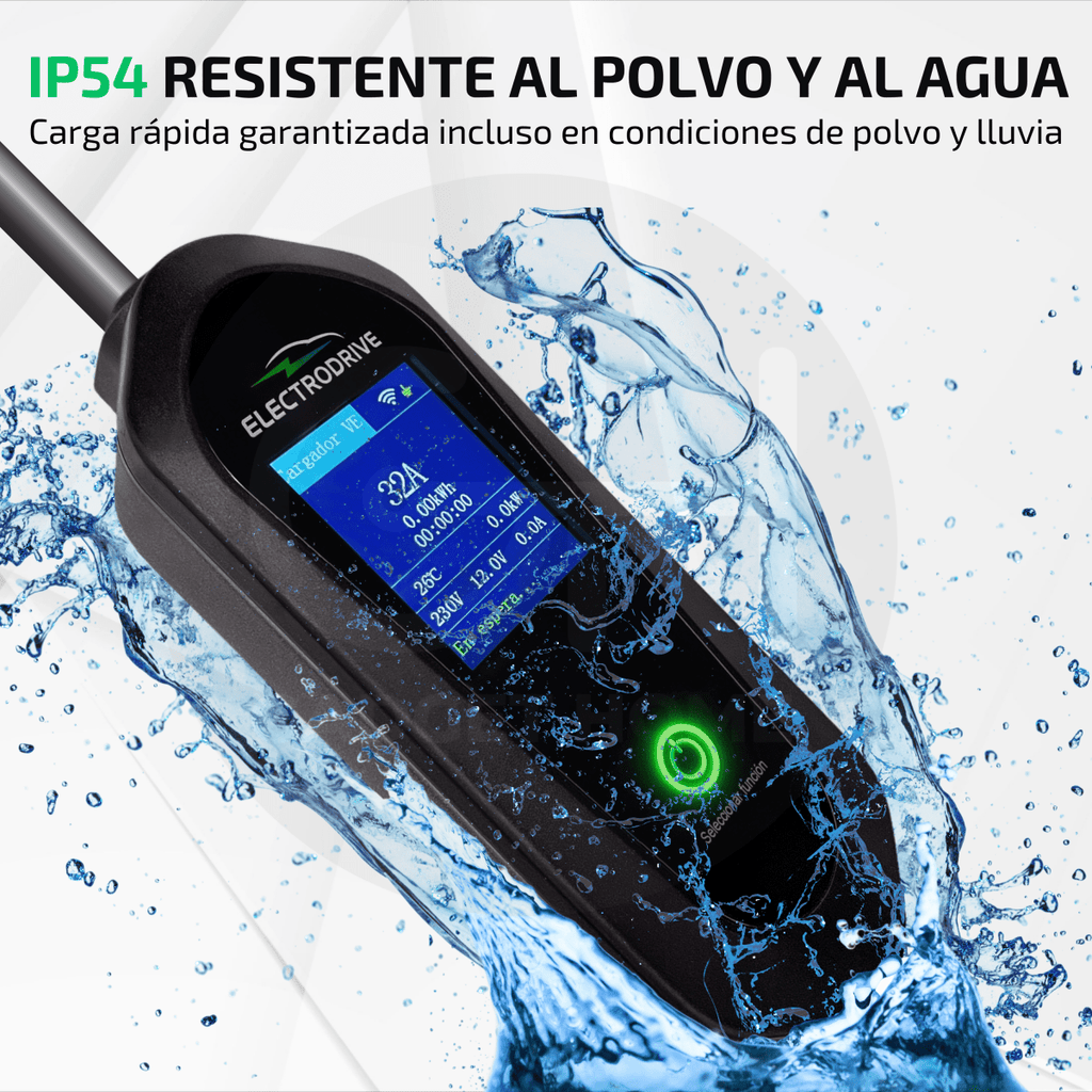 Cargador Para Vehículos Eléctricos 7 kW Tipo 2 Wallbox - Electrodrive