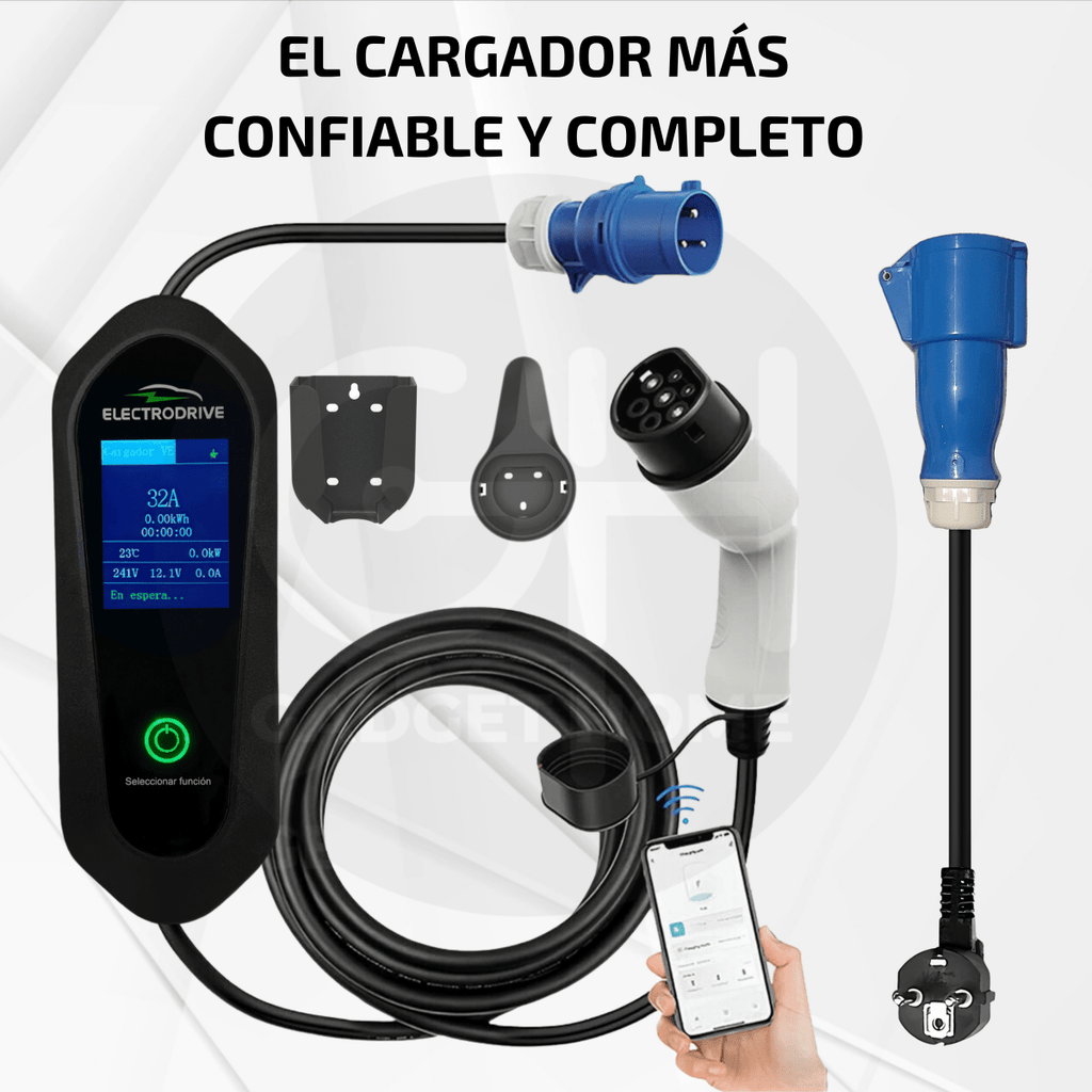 Cargador Para Vehículos Eléctricos 7 kW Tipo 2 Wallbox - Electrodrive