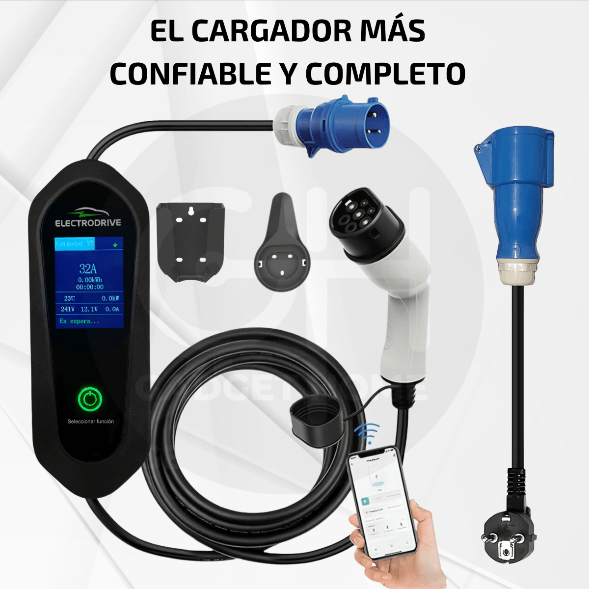 Cargador Para Vehículos Eléctricos 7 kW Tipo 2 Wallbox - Electrodrive