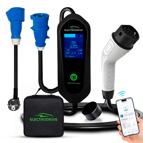 Cargador Para Auto vehículo Eléctrico 7 kW Tipo 2 Wallbox