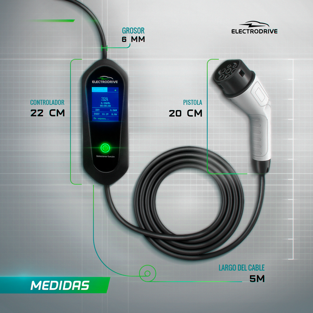 Entregas a partir del 7 de enero - Cargador Para Auto vehículos Eléctricos 7 kW Tipo 2 Wallbox