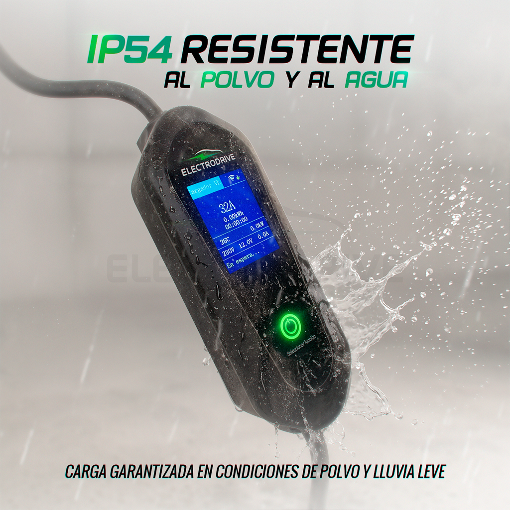 Cargador Portátil 7 kW Tipo 2 — Para BYD, Chery, Geely y más